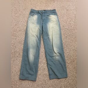 Boohooman Washed Baggy Fit Jeans